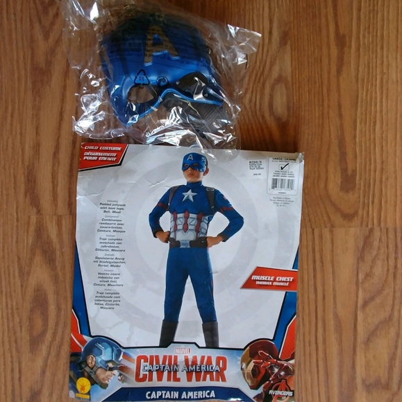 Rubies Boys Marvel Captain America Costume - Picture 6 of 6